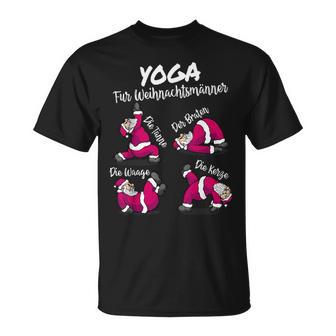 Lustiges Yoga Für Weihnachtsmann Meditieren Weihnachten T-Shirt - Geschenkecke