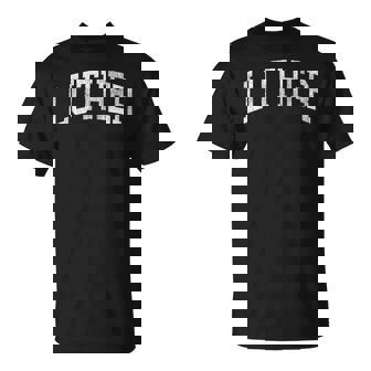 Luther Iowa Ia Vintage Athletic Sports T-Shirt | Mazezy