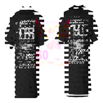 Made In 1965 Floral 60 Year Old 80Th Birthday Women T-Shirt - Monsterry