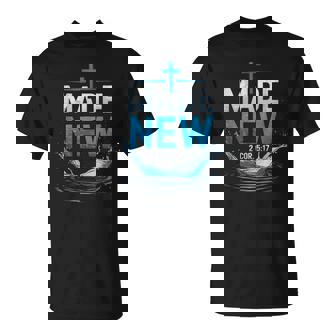 Made Water Baptism Bible Verse Christian Baptized T-Shirt - Thegiftio