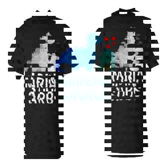 Madrinasaurus Divertido Dinosaurio Español Babyhower Madrina Camiseta unisex - Regaloses