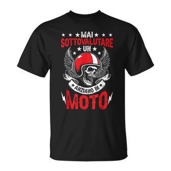 Maiottovalutare Un Anziano In Moto Motociclista Maglietta - Novitaregali