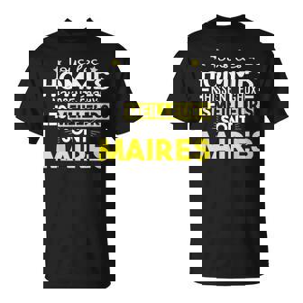 Maire Mairie Cadeau Homme Humour Député Métier Citations T-Shirt - Cadeauxyz