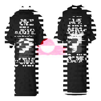 Make America Go Away グリーンランド国旗 アンティーク調 Tシャツ - Kawaiitshirt