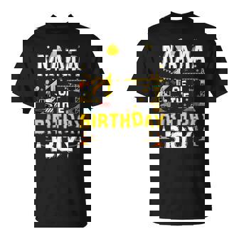 Mama Of The Birthday Boy Matching Construction Crew B-Day T-Shirt - Monsterry