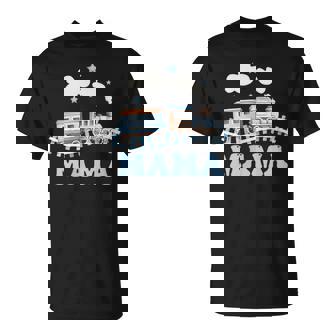 Mama First Birthday Boy Girl Train Railroad Family Matching T-Shirt | Seseable CA