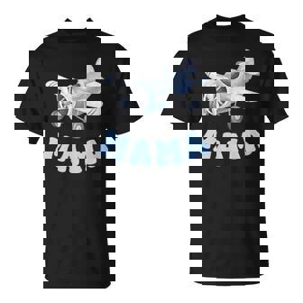 Mama Of The Frist Birthday Boy Airplane Family Matching T-Shirt | Seseable UK