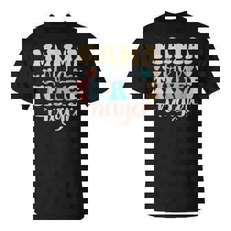 Mama Of A Threenager 3Rd Birthday Matching Family Boho T-Shirt - Monsterry