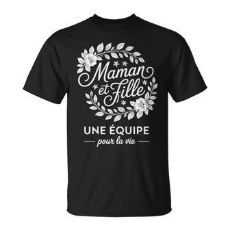 Maman Et Fille Une Équipe Pour Laie Fête Des Mères Maman T-Shirt - Cadeauxyz