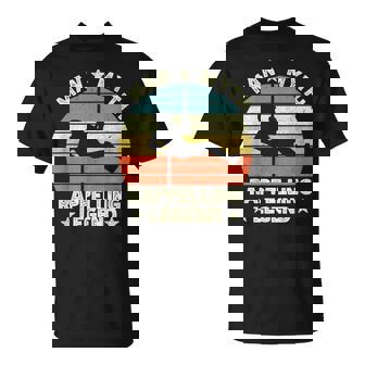 Man Myth Rappelling Legend Retro Vintage T-Shirt | Mazezy