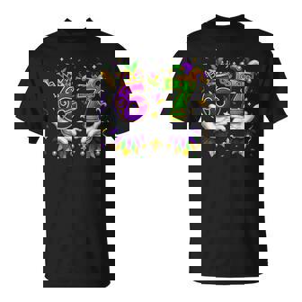 Mardi Gras 6 7 67 Six Seven Meme Hand T-Shirt | Seseable FR