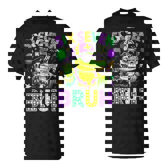Mardi Gras Six Seven Bruh Mardigator Alligator 6 7 Meme Boys T-Shirt | Seseable FR