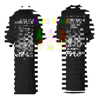 Mardi Gras With My Sped Teacher Gnomes Mardi Gras Costume For Women T-Shirt - Thegiftio