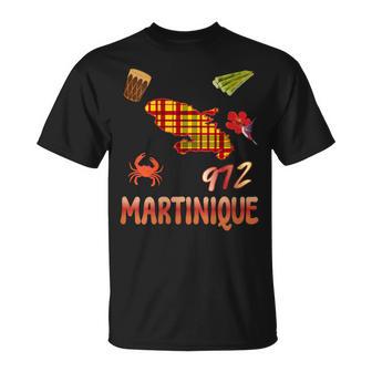 Martinique 972 Idee Cadeauouvenir tyle Madras T-Shirt - Cadeauxyz