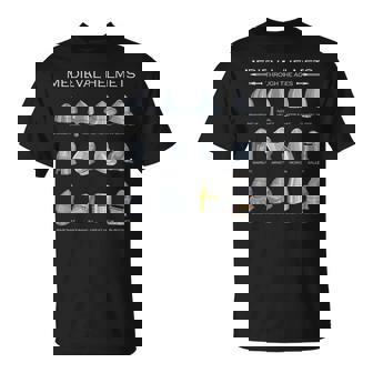 Medioevo Elmi Medievali Maglietta - Novitaregali