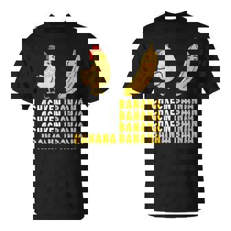 Meme Divertido De Baile De Pollo Y Plátano Para Niñas Es Y Niños Camiseta unisex - Regaloses