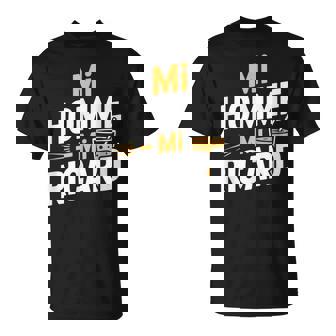 Mi Homme Mi Ricard Humour Apéro T-Shirt - Cadeauxyz