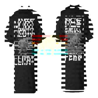 Mi Mejor Amigo Es Un Elefante Camiseta unisex - Regaloses