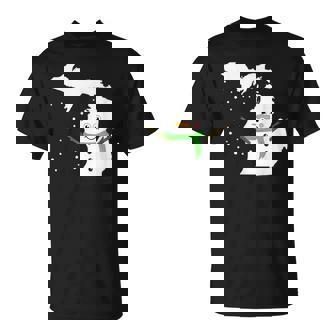 Michigan Snowman T-Shirt | Mazezy