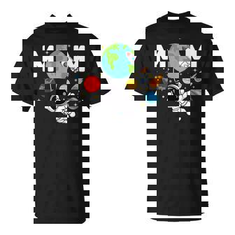 Mom Of The Birthday Astronaut Space Lover Family Matching T-Shirt | Seseable CA