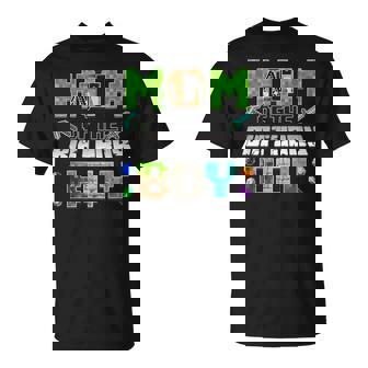 Mom Of The Birthday Boy Gaming Birthday Pixel Party T-Shirt | Seseable UK