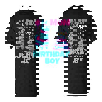 Mom Of Birthday Boy Llama Pinata Party Family Mathing Women T-Shirt - Monsterry