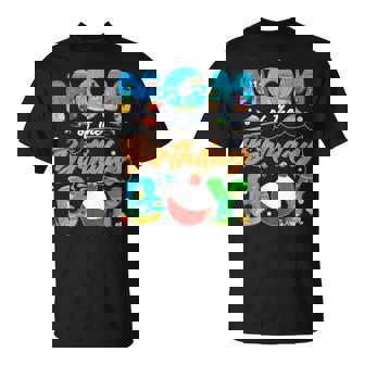 Mom Of The Birthday Boy Ofishally One Family Matching Party T-Shirt | Seseable CA