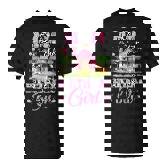 Mom Of The Birthday Girl 1St Birthday Cow Farm Family T-Shirt - Monsterry