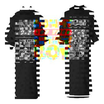 Mom And Dad Mommy Birthday Boy Building Bricks Family Party T-Shirt | Mazezy