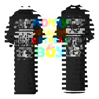 Mommy Of The Birthday Boy Game Video Gaming Matching Family T-Shirt - Monsterry
