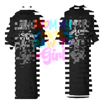 Mommy Of The Birthday Girl Dog Paw Family Matching Party T-Shirt - Monsterry