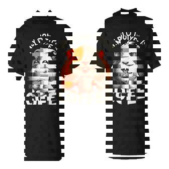 Mon Groupeanguin Est Un Cochon D'inde Mignon Amateur De Café T-Shirt - Cadeauxyz