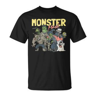 Monster Mash Happy Halloween Spooky Season Trick Or Treat T-Shirt - Thegiftio UK
