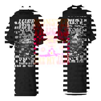 Monster Trucks Are My Jam Colorful Monster Truck T-Shirt - Monsterry