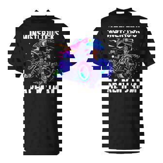 Monster Trucks Are My Jam Monster Truck T-Shirt - Monsterry