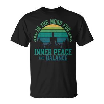 In The Mood For Inner Peace And Balance Zen Meditation Yoga T-Shirt - Thegiftio UK