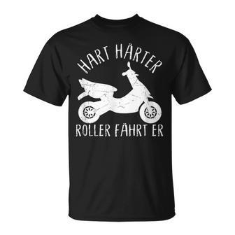 Moped Mofa Hart Härter Roller Fährt Er Mopedfahrer Geschenk T-Shirt - Geschenkecke