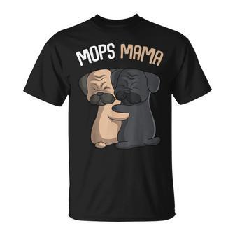Mops Mama Hundehalterin Frauchen T-Shirt - Geschenkecke