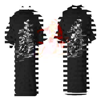 Motard De Noël Moto Père Noël Père Noël Moto Pour Hommes T-Shirt - Cadeauxyz