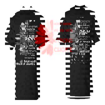 Motivational Heart Health Sunflower Heart Disease Awareness T-Shirt - Monsterry