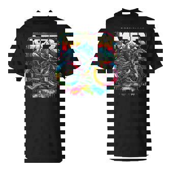 Mountain Bike Mtb Moutain Biking Tie Dye Colorful Bicycle T-Shirt | Mazezy