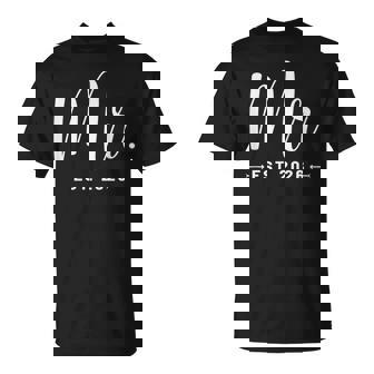 Mr Est 2026 Just Married Promoted To Mr Mrs Wedding T-Shirt | Seseable FR