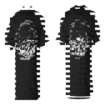 MTB Moutain Bike Bicycle Wheel Dowhill Biking Cyclist T-Shirt | Mazezy