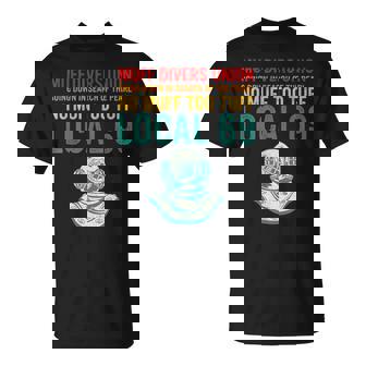 Muff Diving School Muff Diver Union No Muff Too Tuff Retro T-Shirt - Thegiftio