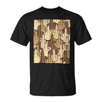 Muro De Dedos Medios Camiseta unisex - Regaloses
