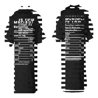 Music Teacher Nutritional Facts Teaching Appreciation T-Shirt | Mazezy