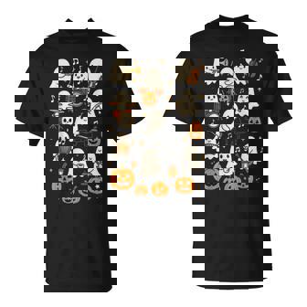 Music Teacher Orchestra Shirt Spooky Halloween Ghost Band T-Shirt | Mazezy