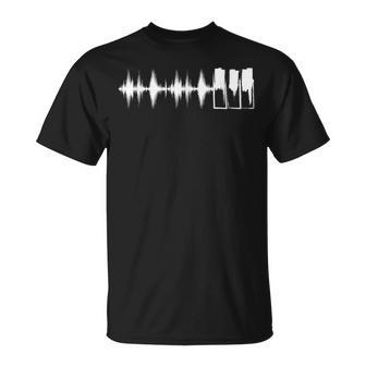 Música Wave Beat Piano Piano Pianistintetizador Regalo Camiseta unisex - Regaloses