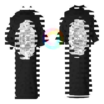 Musique Cercle Des Quintes Note De Musique Professeur Musicien T-Shirt - Cadeauxyz