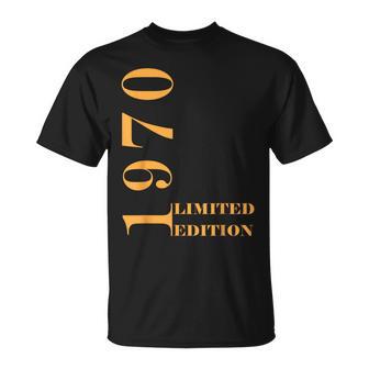 Nacido En 1970Intage Edición Retro Año De Nacimiento 1970 Camiseta unisex - Regaloses